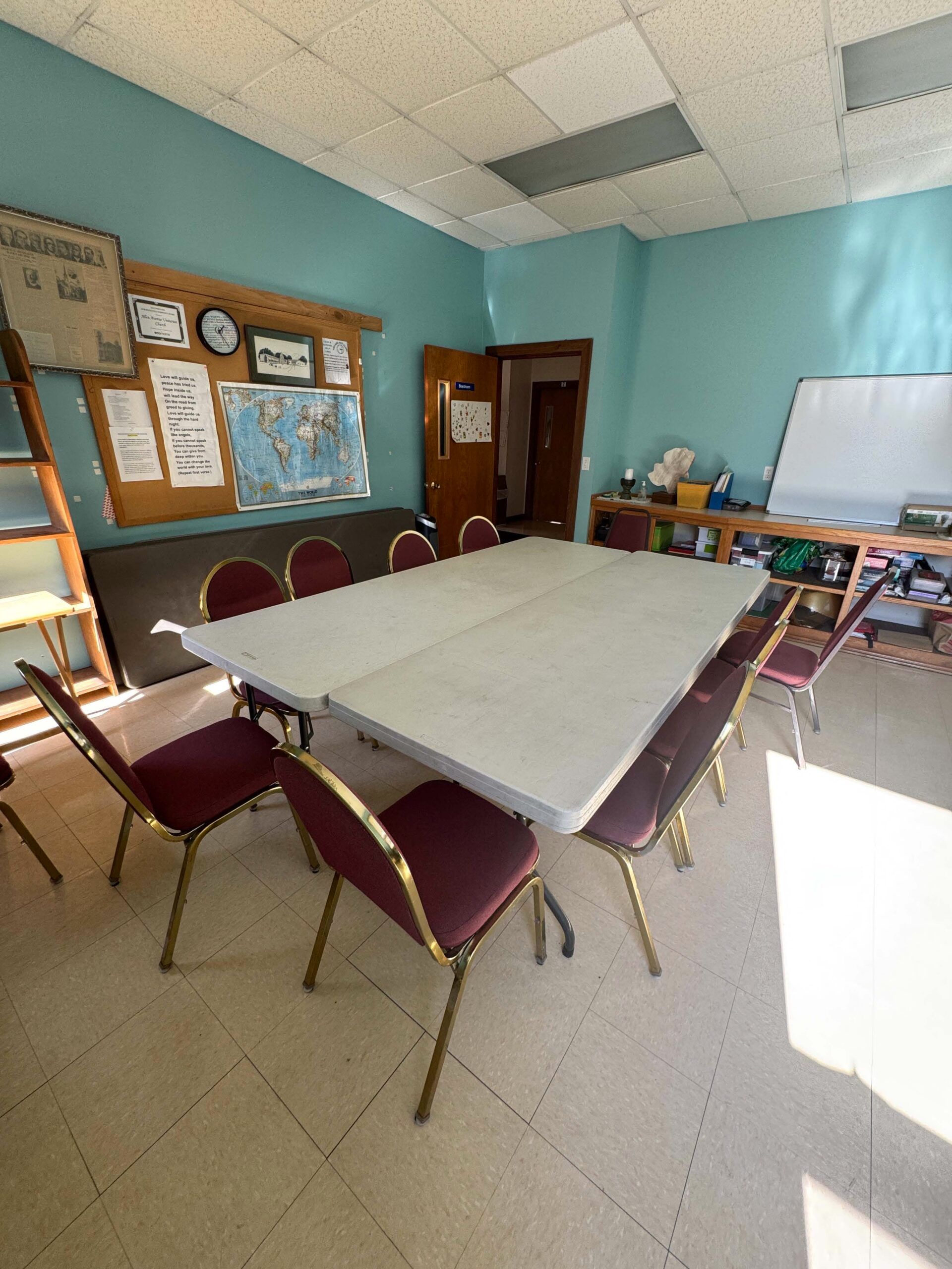 The Boardroom, with a central conference table