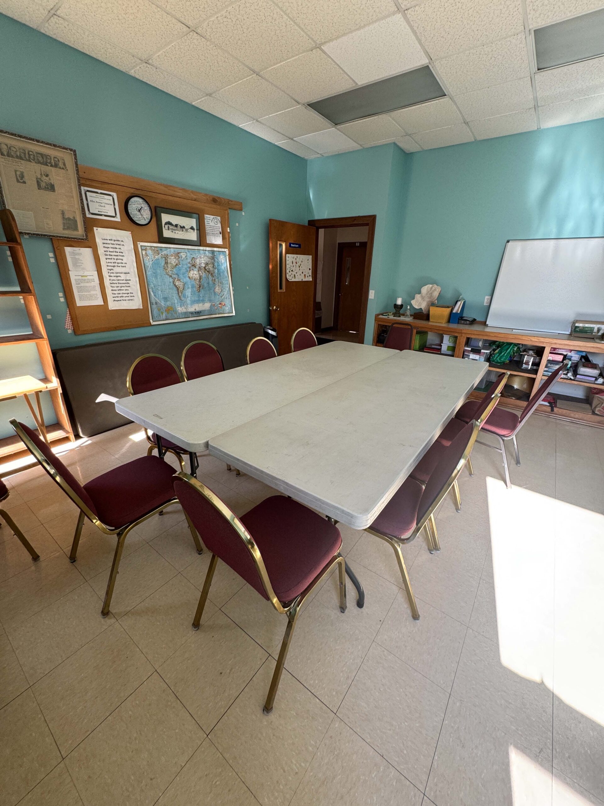The Boardroom, with a central conference table